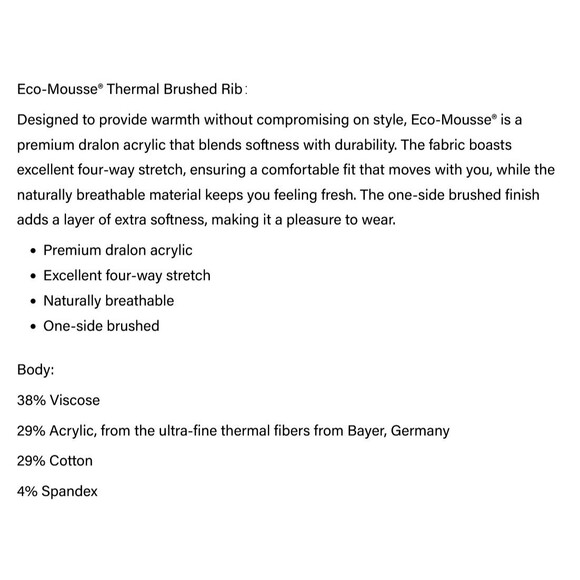 OGL Eco Mousse Tencel Wool Detail Long Sleeve Brami BraTop In Rust Size Medium - Picture 3 of 10